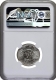 NGC Graded Silver Half Rupee Coin of King George V of Bombay Mint of 1919.