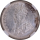 NGC Graded Silver Half Rupee Coin of King George V of Bombay Mint of 1919.