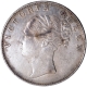 V raised Silver One Rupee Coin of Victoria Queen of Madras Mint of 1840.