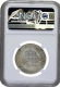 NGC Graded Silver One Rupee Coin of Victoria Queen of Calcutta Mint of 1840.