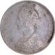 Silver One Rupee Coin of Victoria Queen of Bombay Mint of 1862.