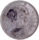 Extremely Rare 1870 (Actual Minting Year) Silver One Rupee Coin of Victoria Queen of Bombay Mint of 1862 without initial J.