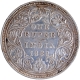 1872 (Actual Minting Year) Silver One Rupee Coin of Victoria Queen of Bombay Mint of 1862 without initial J.