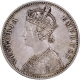 Unlisted Silver One Rupee Coin of Victoria Empress of Bombay Mint of 1880.