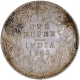 C incused Silver One Rupee Coin of Victoria Empress of Calcutta Mint of 1885.