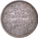 Rare Silver One Rupee Coin of Victoria Empress of Calcutta Mint of 1897.