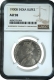 NGC AU 58 Graded Silver One Rupee Coin of Victoria Empress of Bombay Mint of 1900.