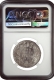 NGC AU 58 Graded Silver One Rupee Coin of Victoria Empress of Bombay Mint of 1900.