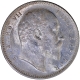 AU-UNC Silver One Rupee Coin of King Edward VII of Calcutta MInt of 1909.