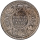 Almost Uncirculated Silver One Rupee Coin of King George V of Calcutta Mint of 1915.