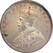 NGC Graded Silver One Rupee Coin of King George V of Bombay Mint of 1922.