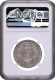 NGC Graded Silver One Rupee Coin of King George VI of Lahore Mint of 1944.