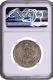 NGC AU 58 Graded Silver One Rupee Coin of King George VI of Lahore Mint of 1945.