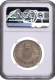 NGC MS 62 Graded Silver One Rupee Coin of King George VI of Lahore Mint of 1945.