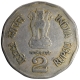 Subash Chandra Bose Copper Nickel Two Rupees Coin of Calcutta Mint of 1996.