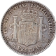 Silver Five Pesetas Coin Ruler Amadeo I of Spain.