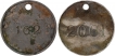 A Pair of Copper Nickel Tokens H.M. Mint- Alipore & Calcutta.