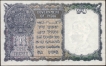 Black Serial Numbred One Rupee Banknote of King George VI Signed by C E Jones of 1944.