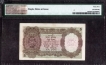 PMG 45 Choice Extremely Fine Graded Five Rupees Banknote of King George VI Signed by J B Taylor of 1938.