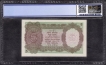 PCGS 64 Choice UNC Details Graded Five Rupees Banknote of King George VI Signed by C D Deshmukh of 1944.