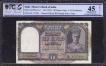 Ten Rupees Banknote of King George VI Signed by C D Deshmukh of 1944.