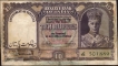 Ten Rupees Banknote of King George VI Signed by C D Deshmukh of Pakistan Issue of 1948.