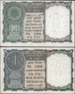 One Rupee Banknotes Signed by K G Ambegaonkar of Republic India of 1950 &1953.