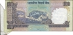 Extra Paper Error One Hundred Rupees Banknote Signed by D Subbarao of Republic India of 2011.