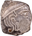 Silver Drachma Coin of Kumaragupta I of Gupta Dynasty.