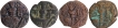 Copper Drachma Coins of Loharas of Kashmir.