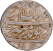 Mughal Empire Aurangzeb Alamgir Ajmer Dar ul Khair Mint Silver Rupee with Hijri year 1107and 39Regnal year.