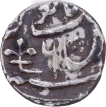   Trishul symbol Azimabad  Mint  Silver Half  Rupee   6 RY Coin of Muhammad Shah.