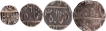 A Set of Four Silver Coins of Dulep Singh of Pratapgarh State.