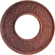 Rare Bronze One Pice Coin of King George VI of Lahore Mint of 1944 with Toning.