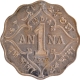 Uncirculated Cupro Nickel One Anna Coin of King George V of Bombay Mint of 1918.