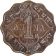 Cupro Nickel One Anna Coin of King George V of Bombay Mint of 1935.