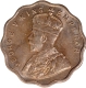 Gem Uncirculated Cupro Nickel One Anna Coin of King George V of Calcutta Mint of 1935.