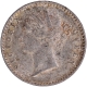 Uncirculated Silver Two Annas Coin of Victoria Queen of Calcutta Mint of 1841 with Toning.