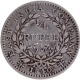 Silver Quarter Rupee Coin of Victoria Queen of Madras Mint of 1840.