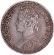 C Incused Silver Quarter Rupee Coin of Victoria Empress of Calcutta Mint of 1901.