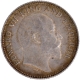 Silver Quarter Rupee Coin of King Edward VII of Calcutta Mint of 1903.