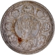 Silver Half Rupee Coin of King George V of Bombay Mint of 1914.