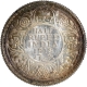 King George V Silver Half Rupee Coin of Bombay Mint of 1918.