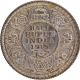 Silver Half Rupee Coin of King George V of Bombay Mint of 1919.