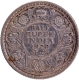 Silver Half Rupee Coin of King George V of Calcutta Mint of 1922.