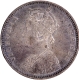 B Incused Silver One Rupee Coin of Victoria Empress of Bombay Mint of 1892.