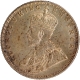 Silver One Rupee Coin of King George V of Bombay Mint of 1921 with Toning.