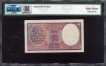 PMCS Graded 53 AUNC Two Rupees Banknote of King George VI Signed by C D Deshmukh of 1943.