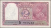 Two Rupees Banknote of King George VI Signed by C D Deshmukh of 1943.