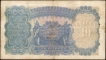 1938 Ten Rupees Banknote of King George VI Signed by J B Taylor.